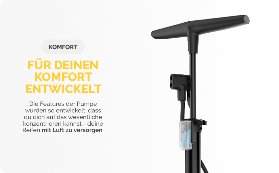 Насос для велосипеда DANSI з адаптерами для всіх типів вентилів (AV, SV, DV) | Насос для мотоцикла, електровелосипеда, авто та спортивного обладнання | З великим манометром