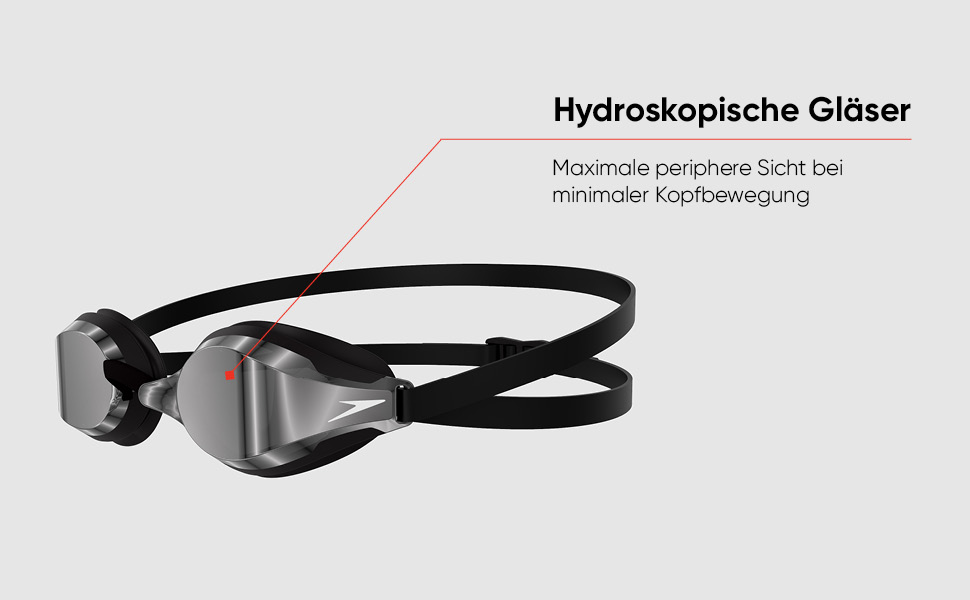 Окуляри для плавання Speedo Fastskin Speedsocket 2 із дзеркальними лінзами та силіконова шапочка для плавання, унісекс, чорна, універсальний розмір