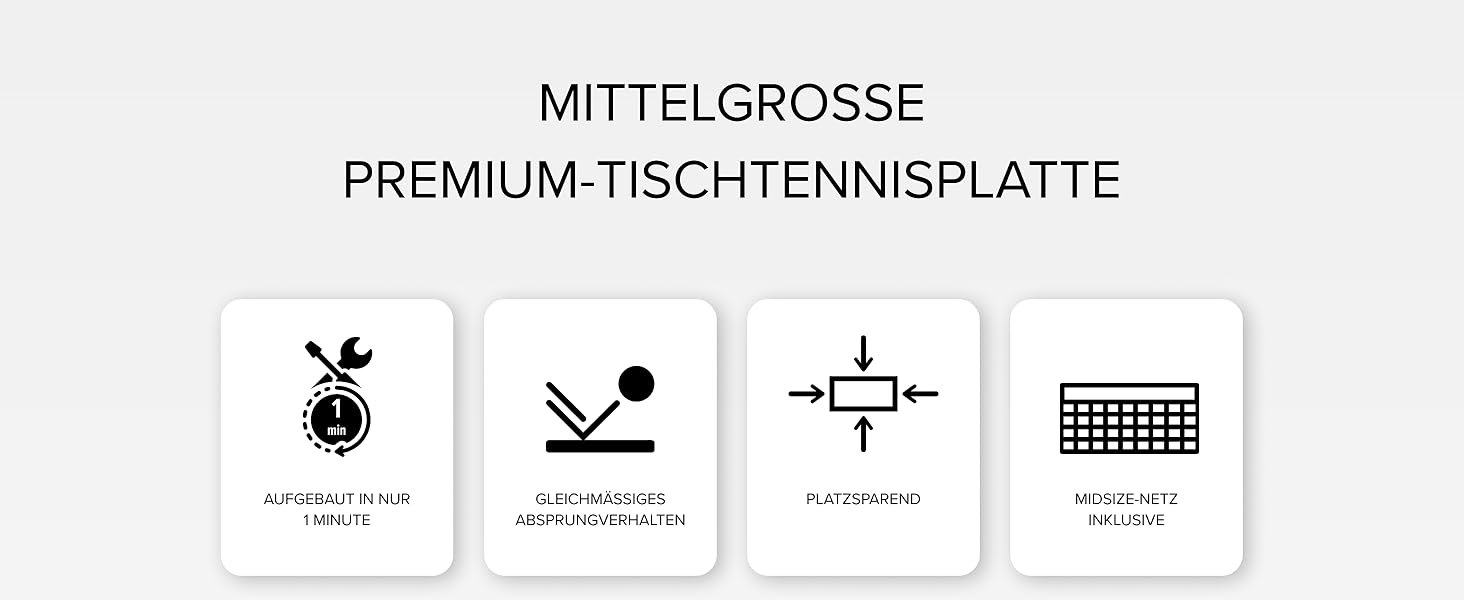 Стіл для пінг-понгу JOOLA Midsize, стіл для відпочинку, комплект з сіткою, чорно-фіолетовий
