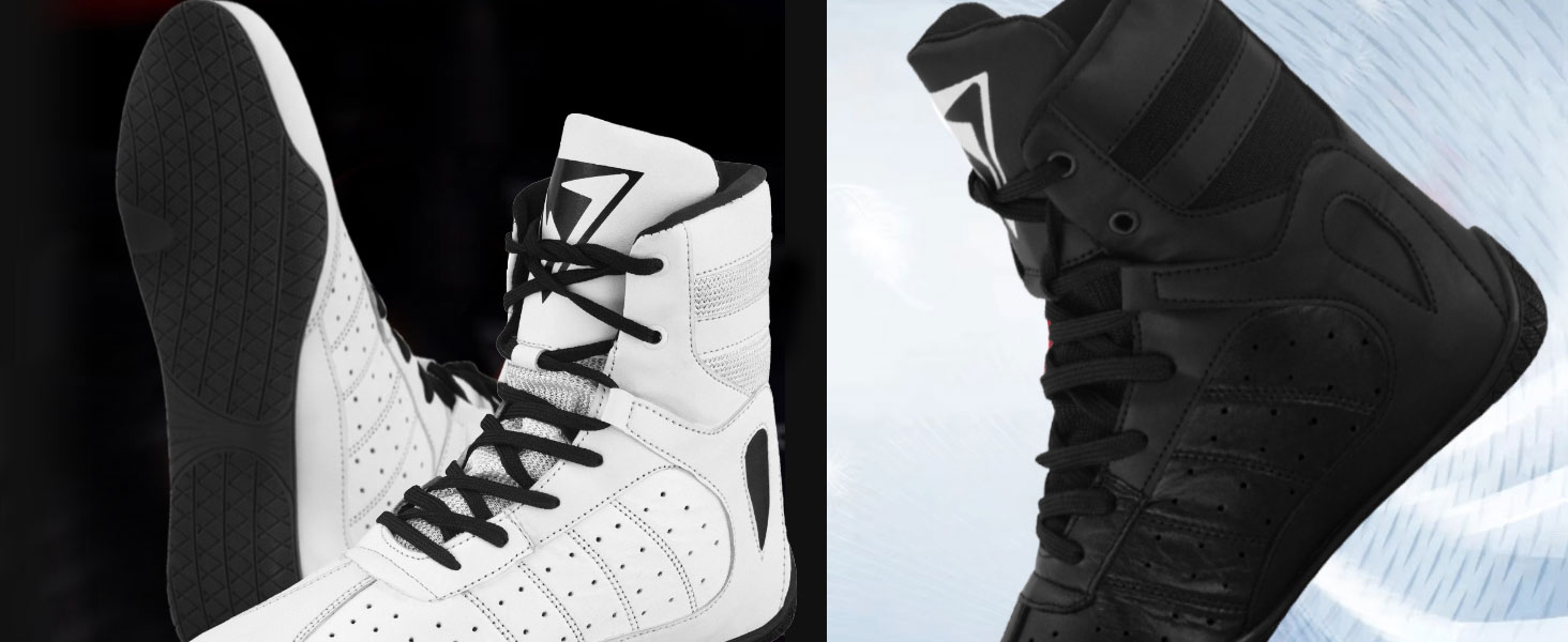 Боксерські черевики для чоловіків, Муай Тай, Кікбоксинг, спаринги, підлітки, боксери, тренери, бойові мистецтва, дихаючі, бодібілдинг, чорний, розмір 38-47