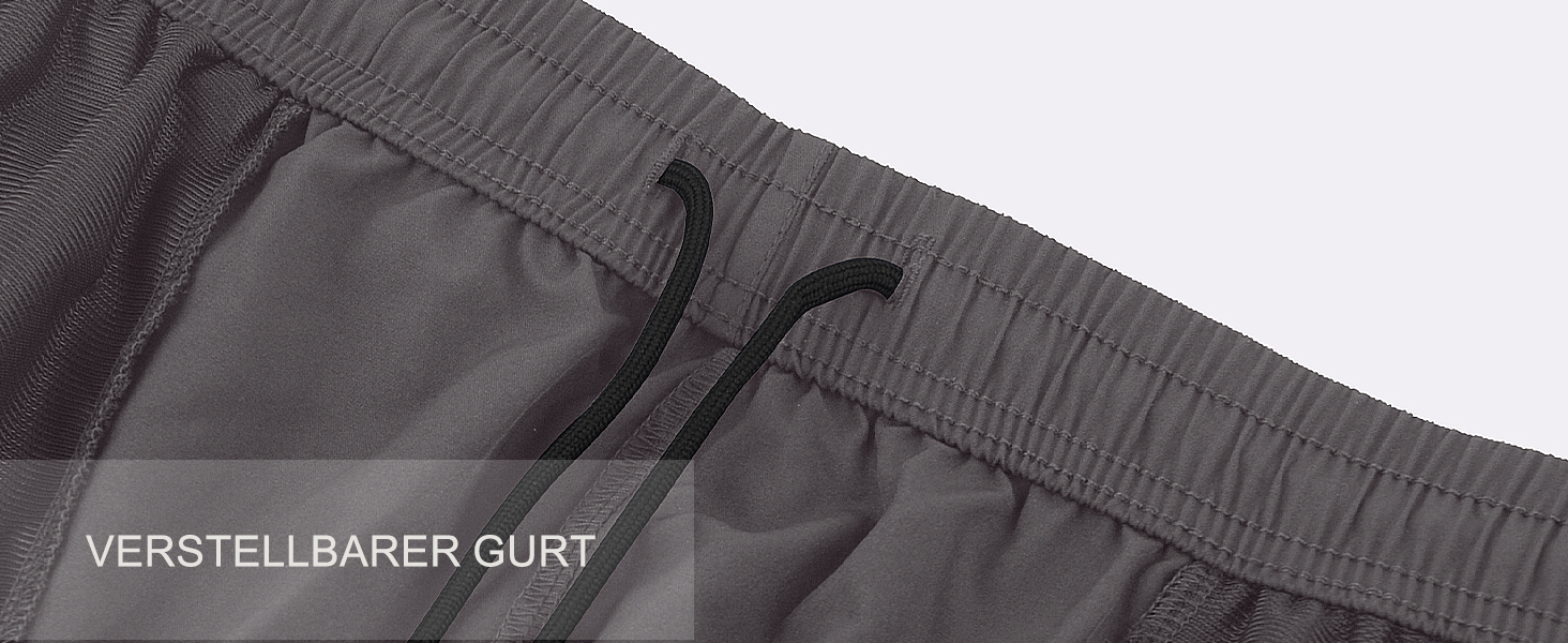 Шорти спортивні чоловічі SIHOHAN, чорні, швидковисихаючі, з кишенями на блискавці