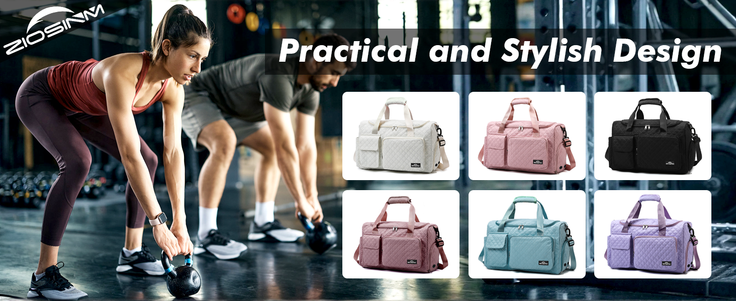 Спортивна сумка для жінок та чоловіків з відділенням для взуття та мокрих речей, водонепроникна сумка для подорожей, йоги, плавання та залу (Колір: Teal)