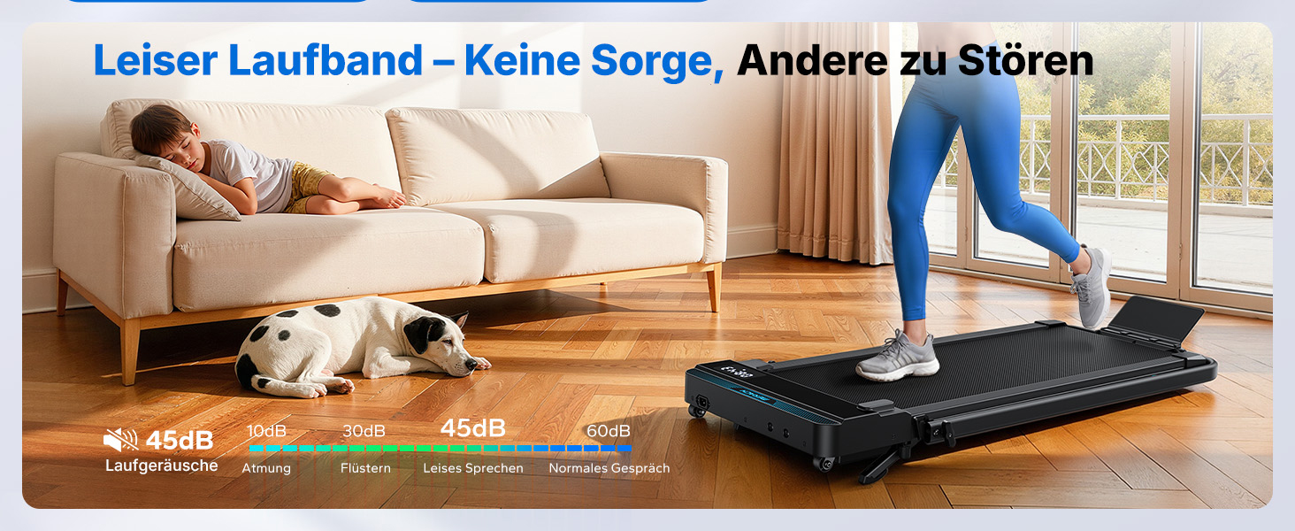 MERACH Walking Pad - біговий доріжки 3-в-1 для дому та офісу, регулювання нахилу 0-6%, швидкість 0-12 км/год, тиха робота 45dB, LED дисплей