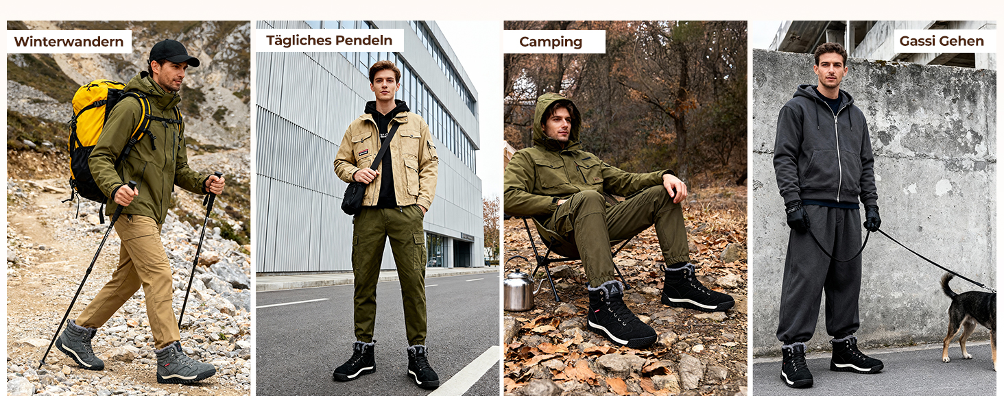 Черевики зимові жіночі Mishansha, тепла підкладка, снігоступи, зимові черевики для активного відпочинку, розмір 36-48 EU, колір чорний