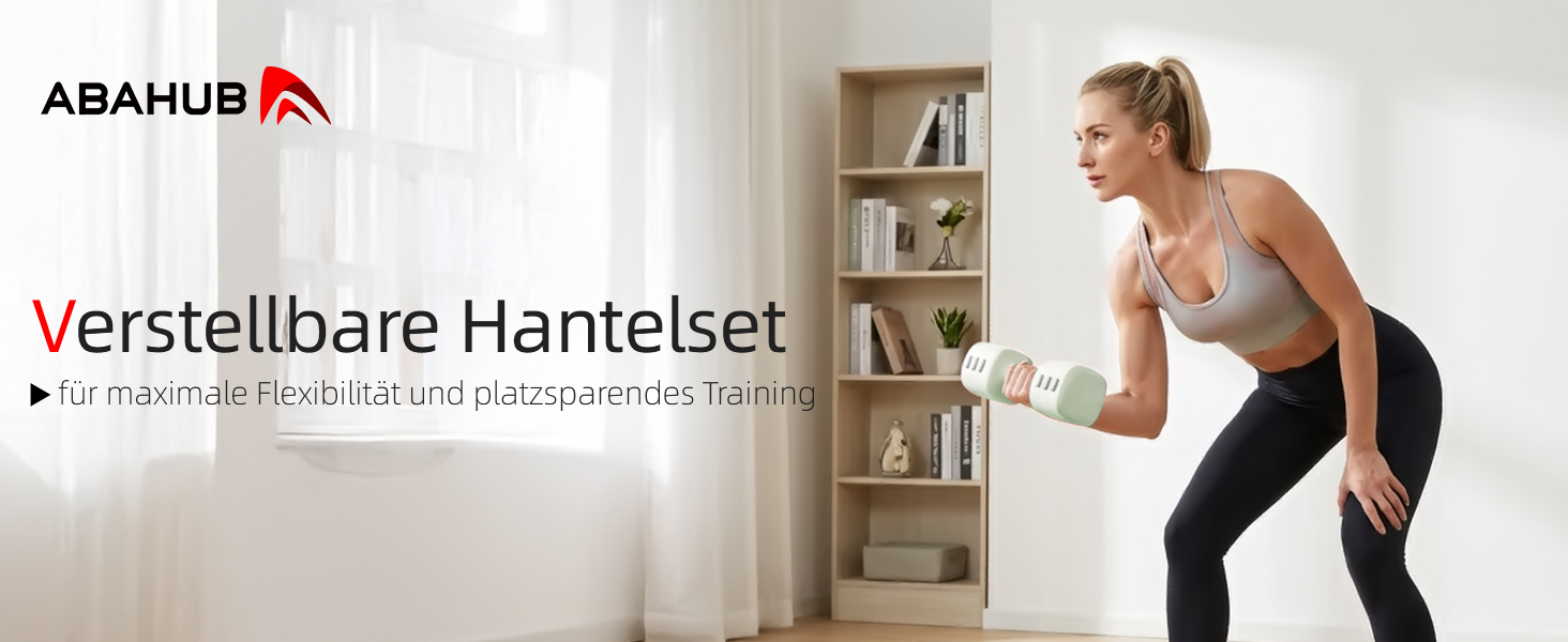 Набір гантелей Abahub 4-в-1: регульовані штанги для дому, фітнесу та силових тренувань. Підходить для жінок та початківців, вага 1-2.5 кг (зелені)