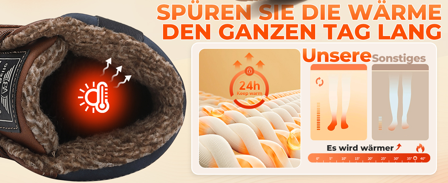Чоботи зимові чоловічі Arriggo Bello, жовті, 41-46 EU, утеплені, антиковзаючі, для трекінгу та хайкінгу