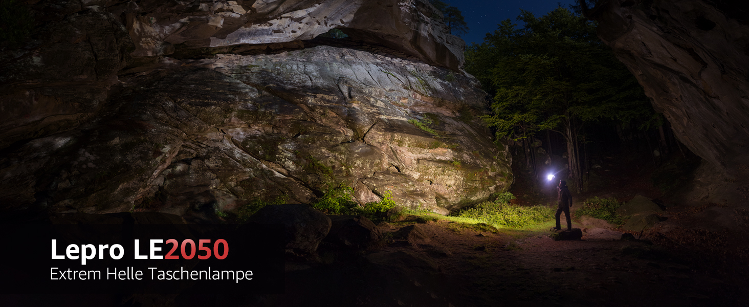 LED ліхтар Lepro LE000 - надзвичайно яскравий, 5 режимів, водонепроникний, для кемпінгу, туризму, риболовлі, подарунок
