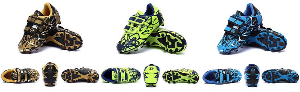 Дитячі футбольні бутси Unisex, чорно-золоті, розмір 28-37, дихаючі, антиковзкі