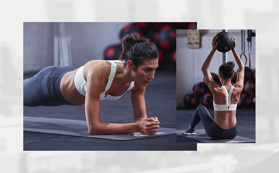 Adidas фітнес-мат для дому, нековзкий, для гімнастики та тренувань, 7/10 мм
