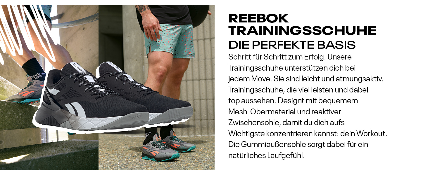 Чоловічі кросівки Reebok Flexagon Force 4, 42.5 EU, Navy/Blue/Ochre