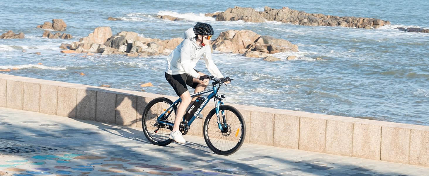 Електровелосипед E-Bike 10.4Ah 36V, 7-швидкісний, запас ходу 35-90 км, синій