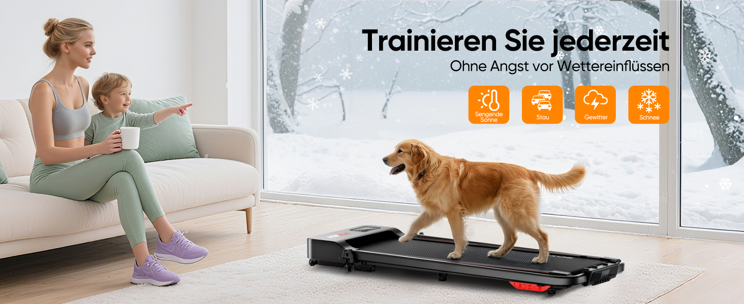 Біговий тренажер 6 в 1 для дому, складаний, з регулюванням нахилу 10% та ручкою. Підходить для дому/офісу, LED-дисплей, до 135 кг, пульт дистанційного керування та додаток. Без встановлення (червоний)