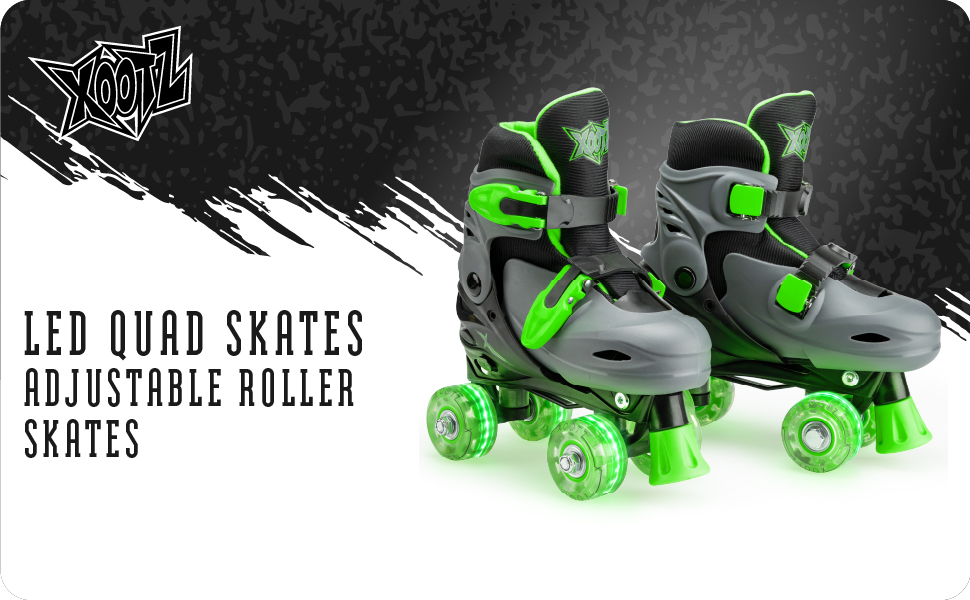 Роликові ковзани Xootz TY6340-M, зелені, розмір 32-36