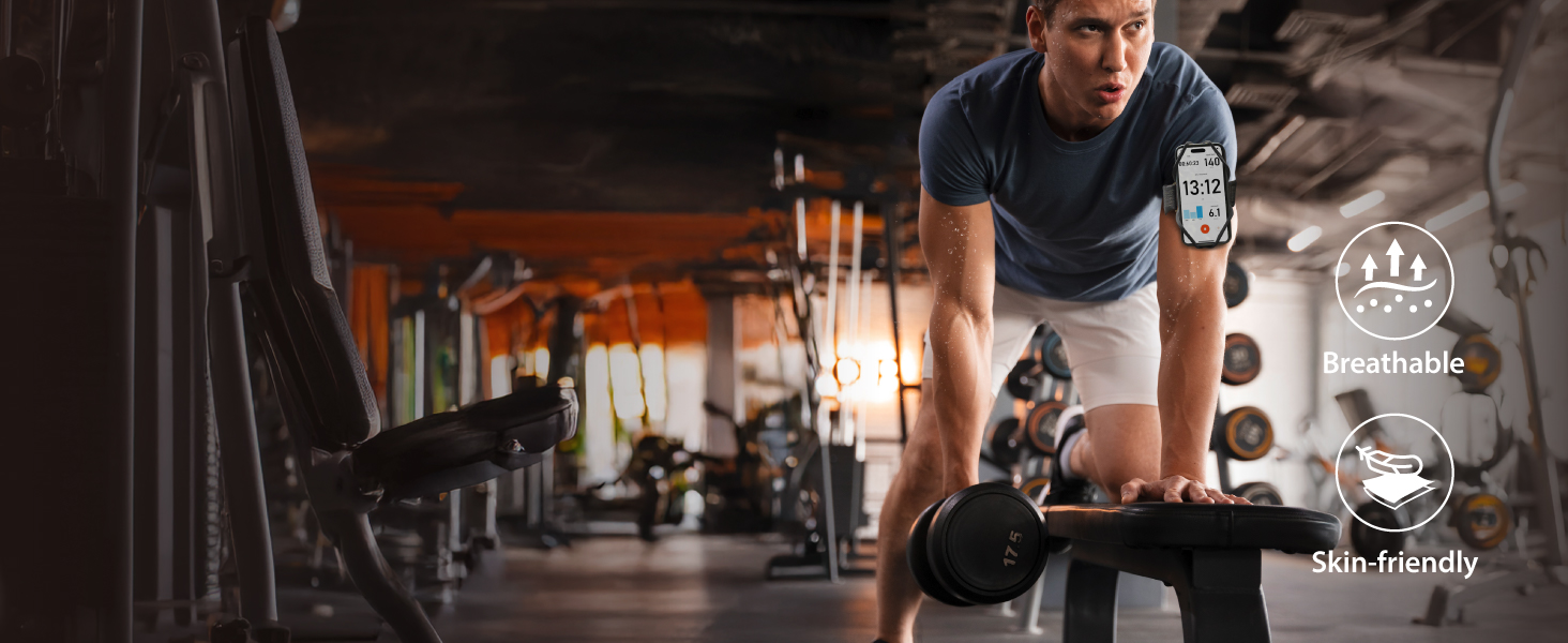 Спортивний браслет для телефону Bone Run Tie 3 - зручний фітнес-аксесуар для бігу, сумісний з iPhone 4.7-7.2