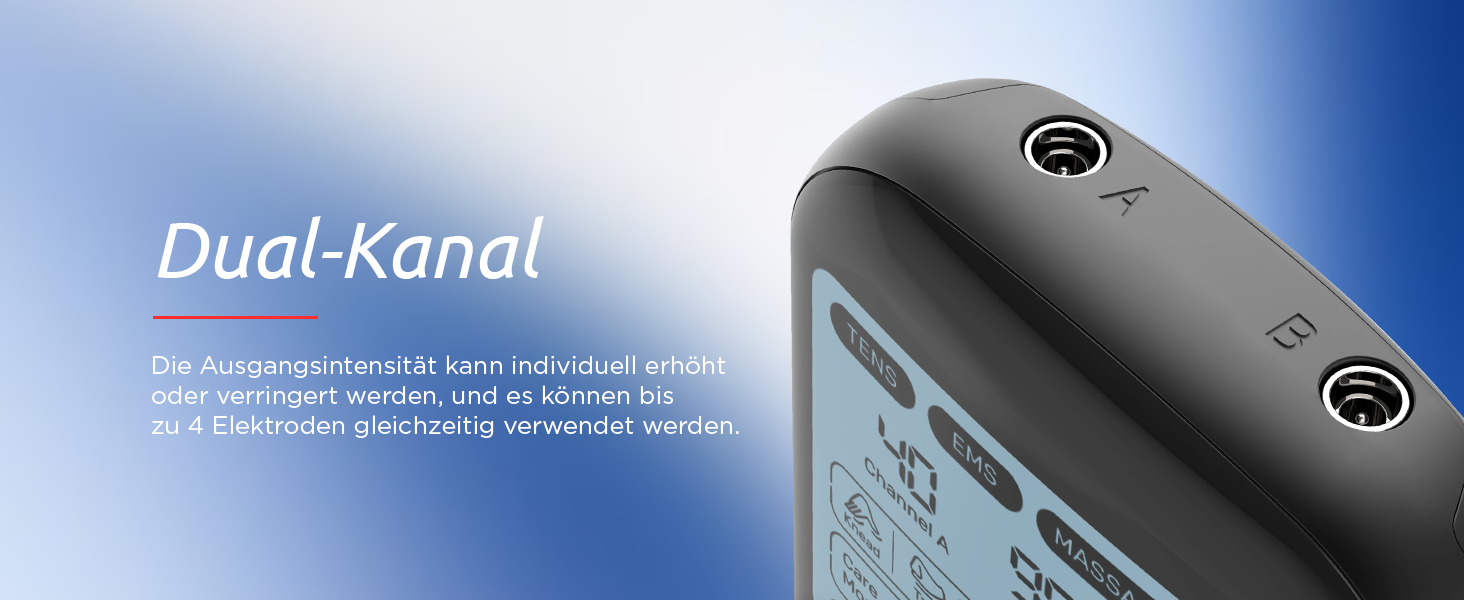 Пристрій 4-в-1 для домашнього майстерності EMS: масаж, стимуляція м'язів та нервів. Двоканальний TENS-терапевтичний пристрій для зняття болю, схвалений FDA, з 12 електродних подушечок. Чорний