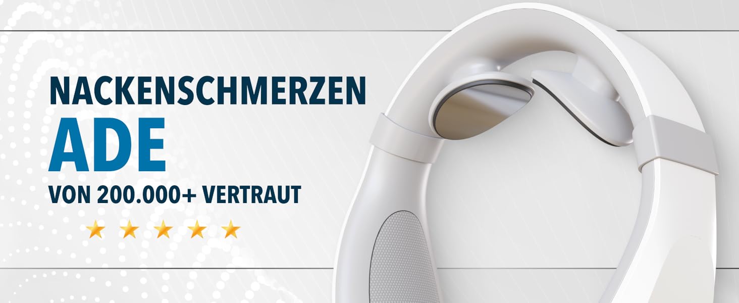 FORTHiQ Масажер для шиї з підігрівом, електричний масажер для шиї, 15 рівнів, портативний, 2025 Edition