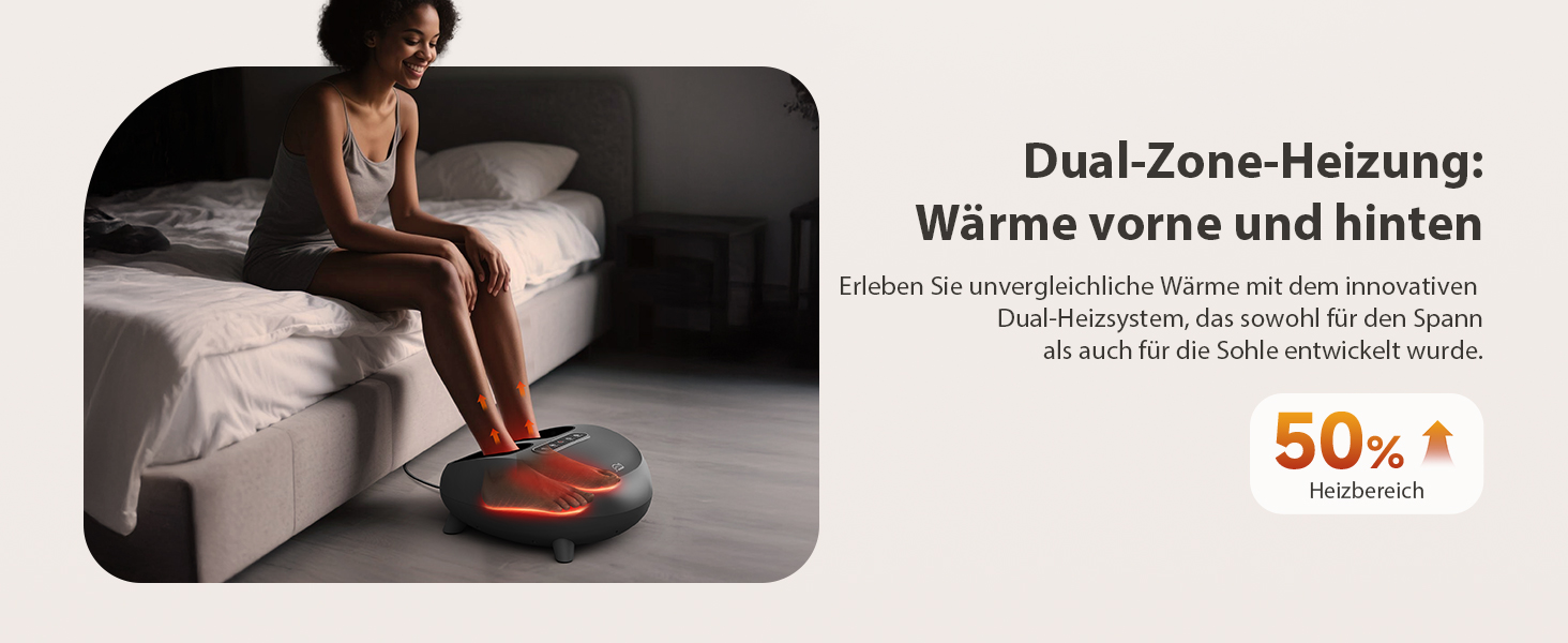 Електричний масажер для ніг Snailax Shiatsu з підігрівом та глибоким розминанням. Для лікування п'яткової шпори, подарунок для жінок/чоловіків. Розмір 48, срібний колір.