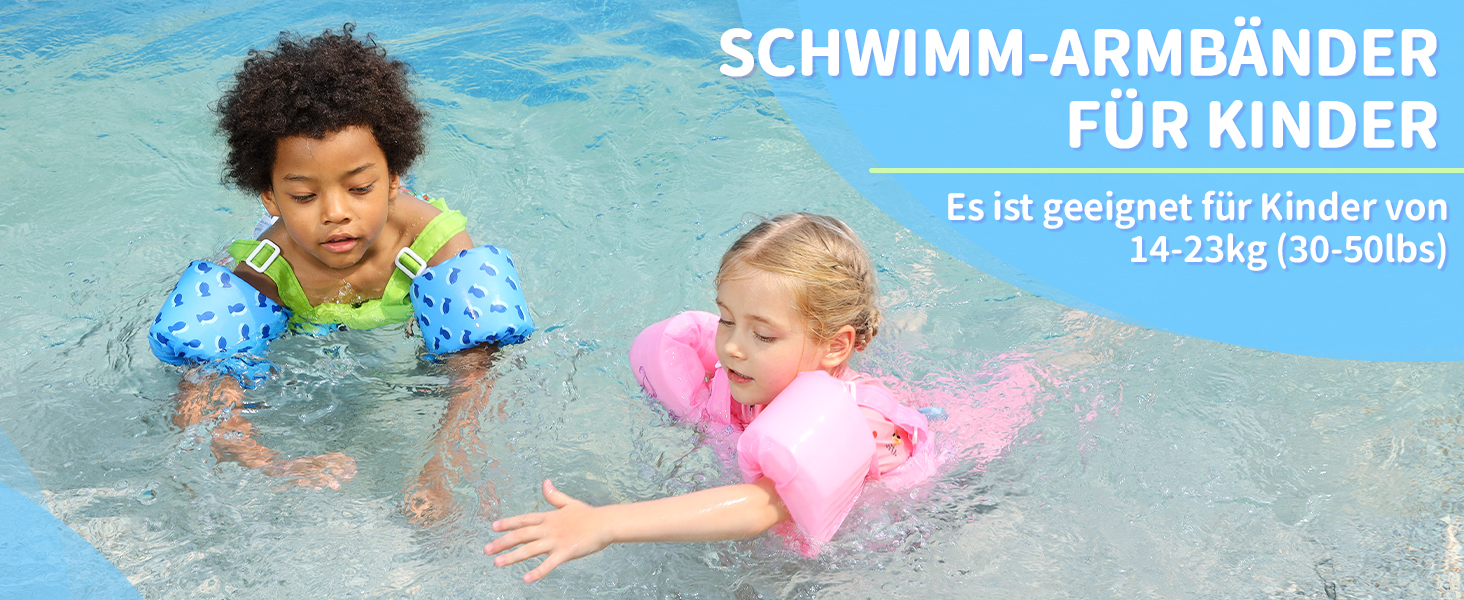 Надувні рукавики для плавання Gogokids Green Shark для дітей 2-6 років (15-30 кг)