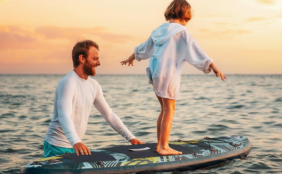 Надувне SUP для підлітків Athler Splash 50 з сидінням та аксесуарами - SUP/Каяк, Комплект з рюкзаком, веслом, насосом, шнуром, фінами