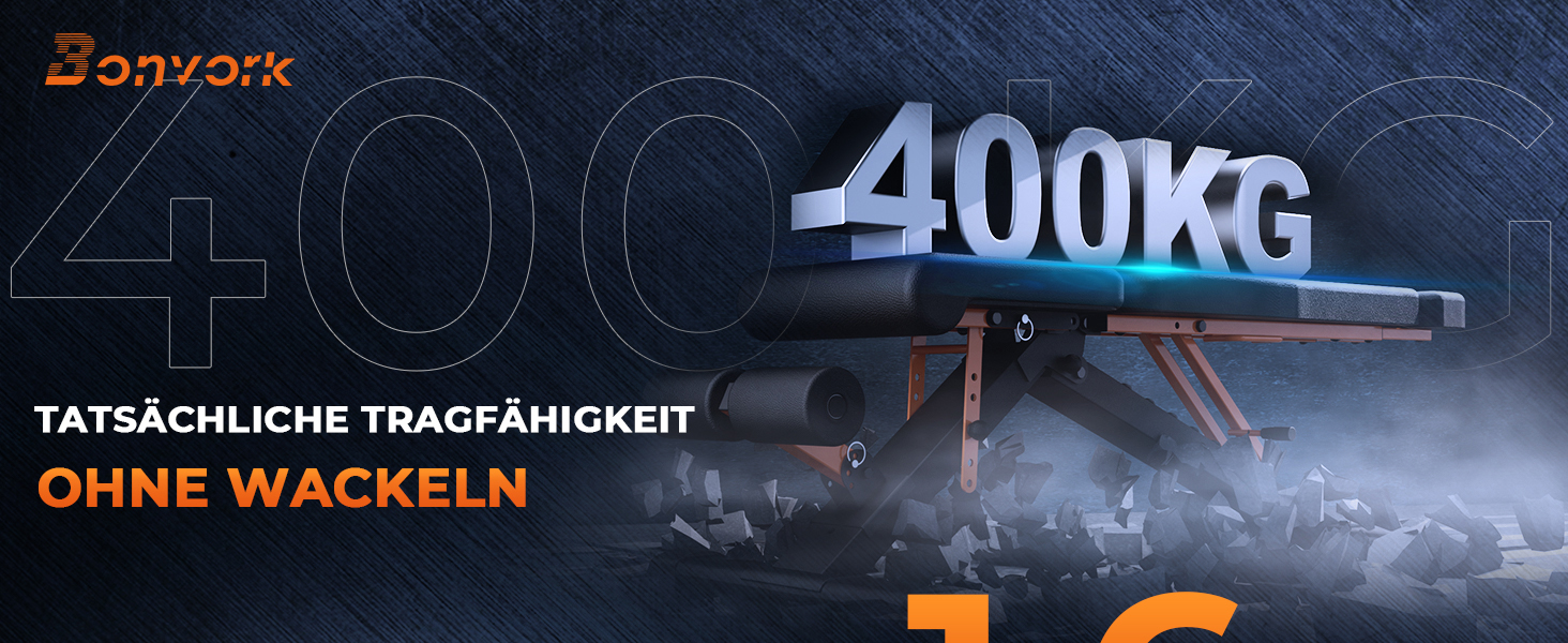 Складана лавка для тренувань 400 кг, регульована фітнес-лавка для всього тіла, мультифункціональна лавка для дому та спортзалу (190 см, 400 кг)