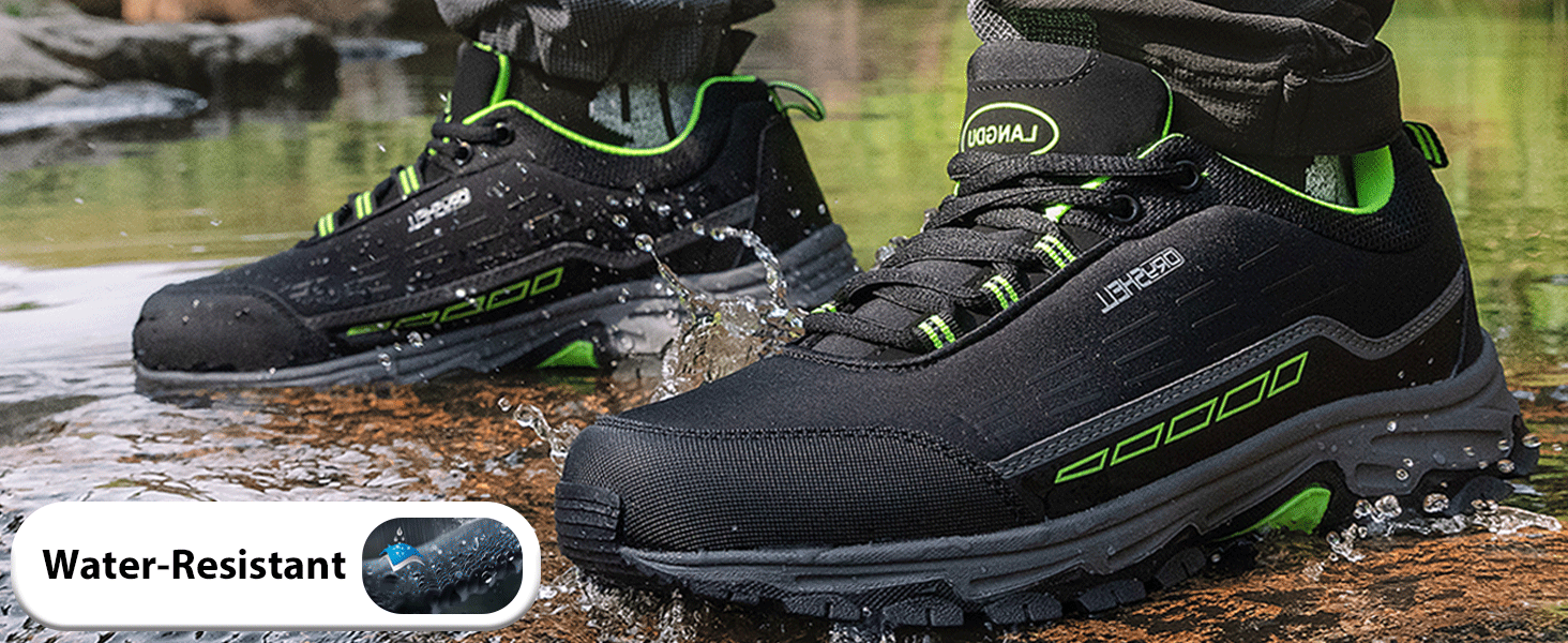 Черевики для хайкінгу/трекінгу чорного кольору, водонепроникні, легкі, 37-46 EU