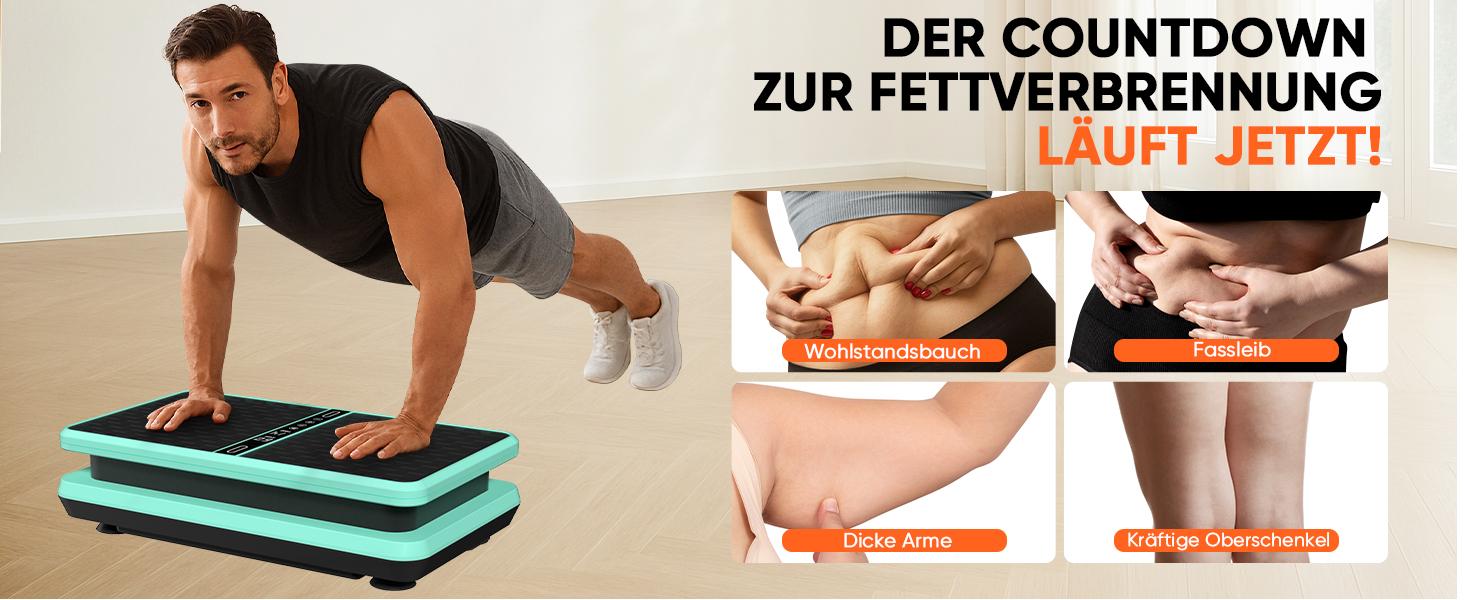 Вібраційна платформа для дому 2025: тренажер для схуднення та нарощування м'язів. Вібраційний тренажер для всього тіла, 99 рівнів інтенсивності, 58 см, до 150 кг