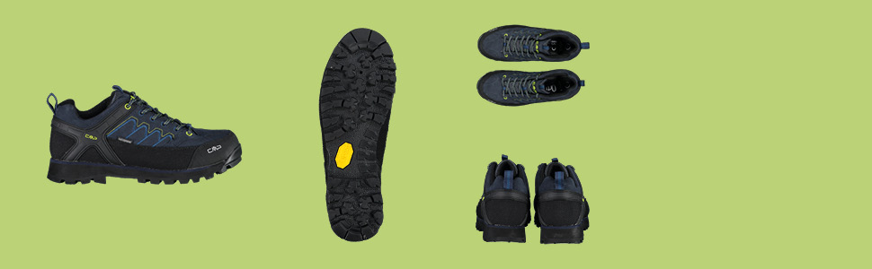 Чоловічі трекінгові черевики CMP Moon Mid Trekking Shoe WP, 43 EU, чорні