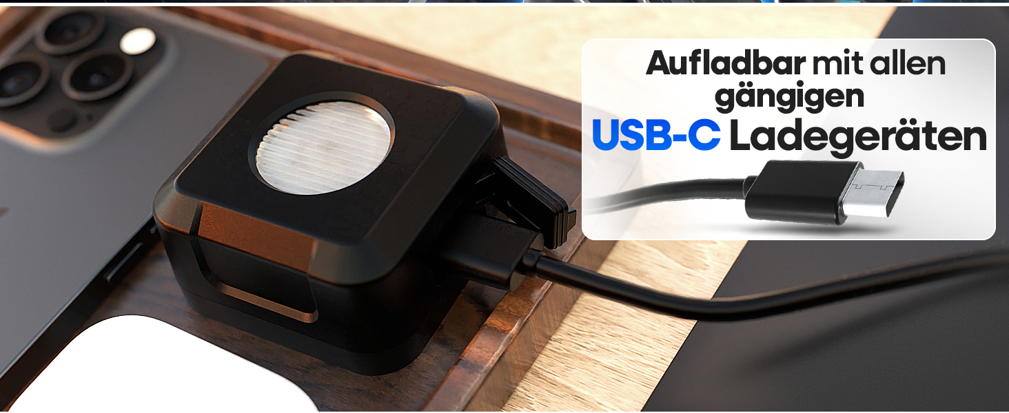 NEXTCOVER® Велосипедні ліхтарі: комплект з LED [VisionOne] USB-C, водонепроникні, схвалені StVZO, передній та задній ліхтарі, акумуляторний, велосипедне освітлення
