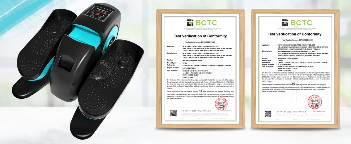 Електричний еліптичний тренажер Amonax, міні крос-тренажер для дому, сидячий велотренажер для людей похилого віку, кардіо тренажер під стіл, сидячий велотренажер з масажем ніг, універсальний розмір