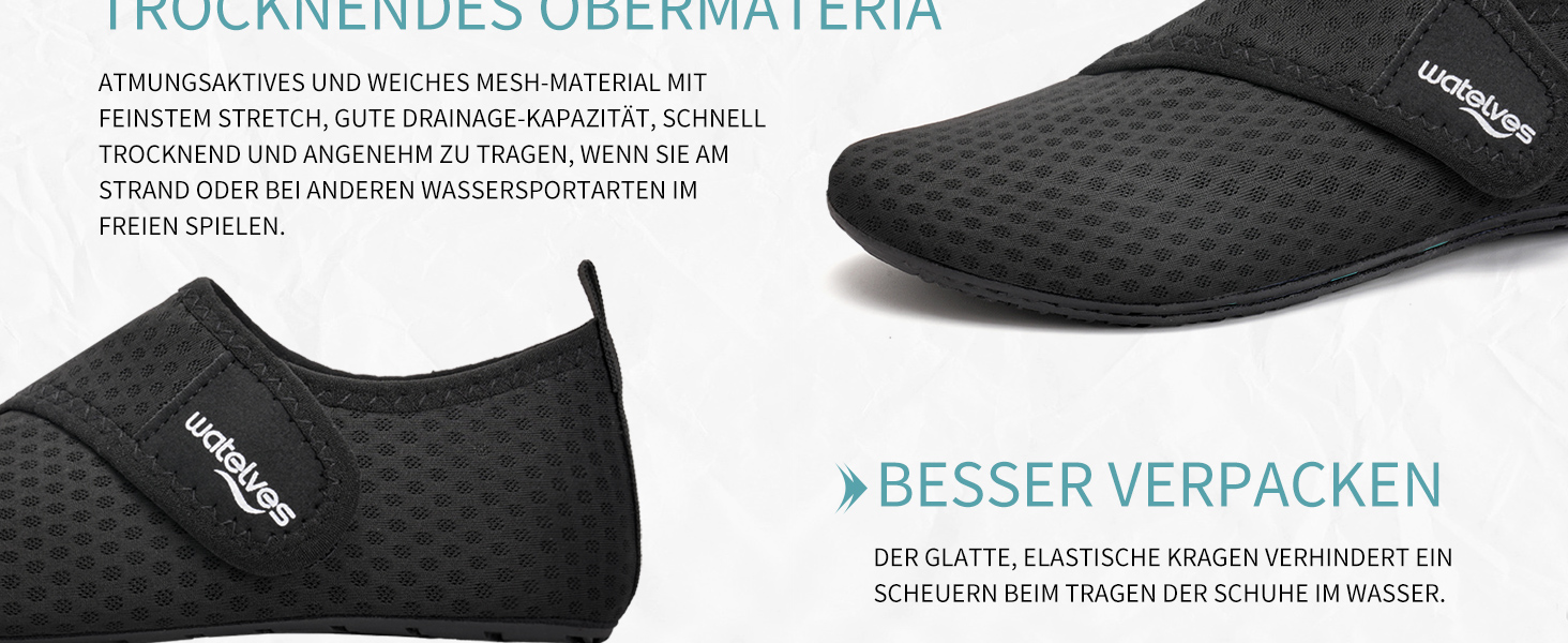 Шкарпетки для плавання WateLves: чоловічі та жіночі, для басейну, пляжу та серфінгу. Швидко сохнуть, дихають, унісекс, 40/41 EU, синій