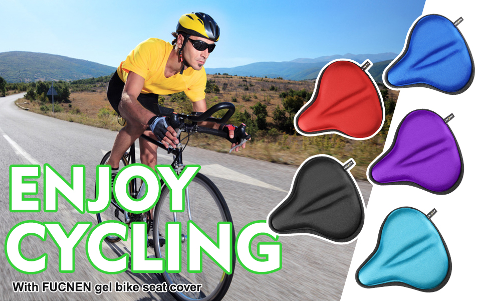 Покриття для велосипедного сидіння Sattelbezug, 27 x 25 см, широке, гелеве, для стаціонарних велосипедів, велотренажерів, спиннингу, з гелевою подушкою, м'яке, небесно-блакитне