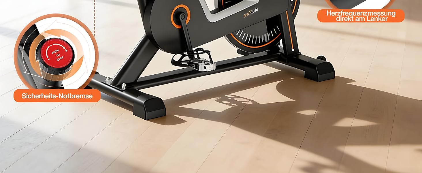 DH FitLife 2026: Електричний велотренажер з пульсомером та APP | Безшумний велоергометр для дому | Фітнес-велосипед з новим кермом та монітором