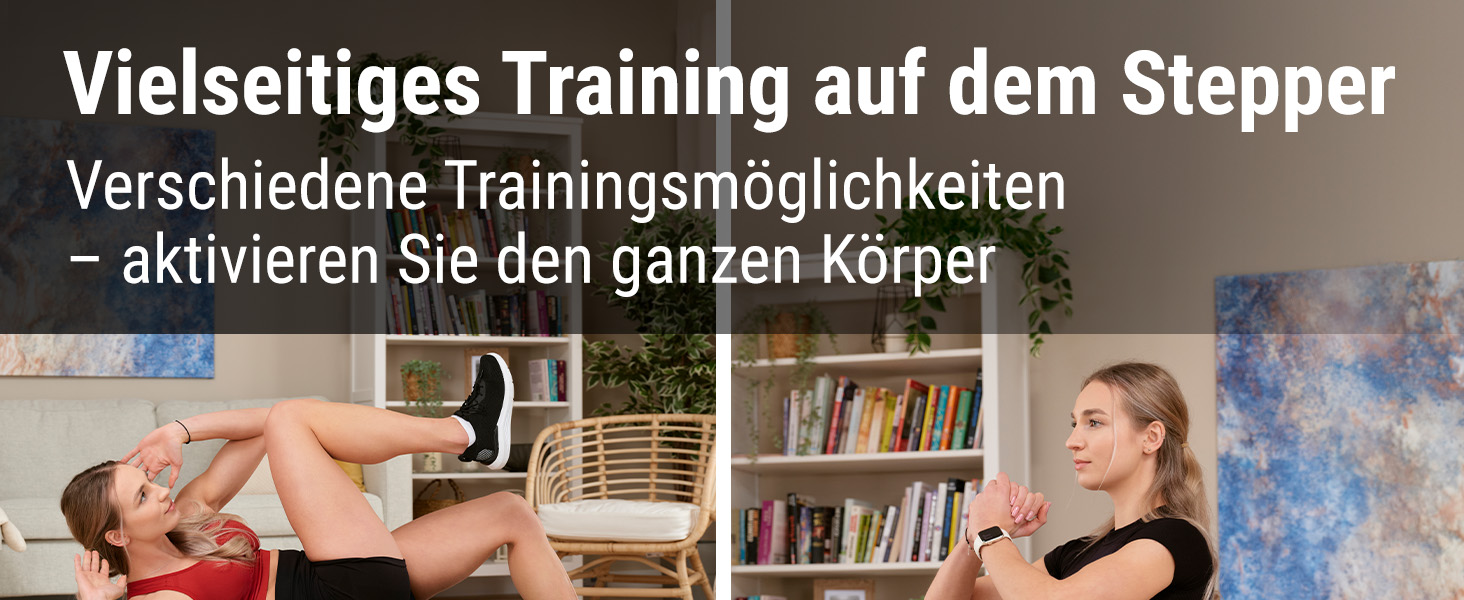 Hop-Sport Steppbrett HS-PP033AS: регульований степер для фітнесу з 3 сходами та антиковзким покриттям, витримує до 350 кг