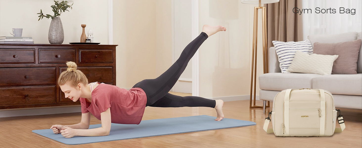 Спортивна сумка-рюкзак для ручної поклажі Wizzair/Vueling 40x30x20, водонепроникна, для подорожей, фітнесу (Бежевий+чорний)