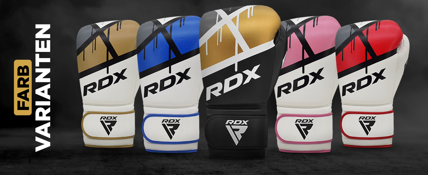 Боксерські рукавички RDX Muay Thai Kickboxing Sparring Maya Hide 14oz Чорно-золоті