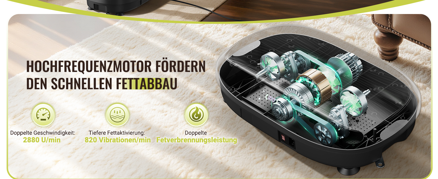 Платформа для вібраційного тренування FLYBIRD – Тест-переможець 2025, 120 швидкостей, 150 кг, дистанційне керування, для жінок, нарощування м'язів та лімфодренаж, чорний