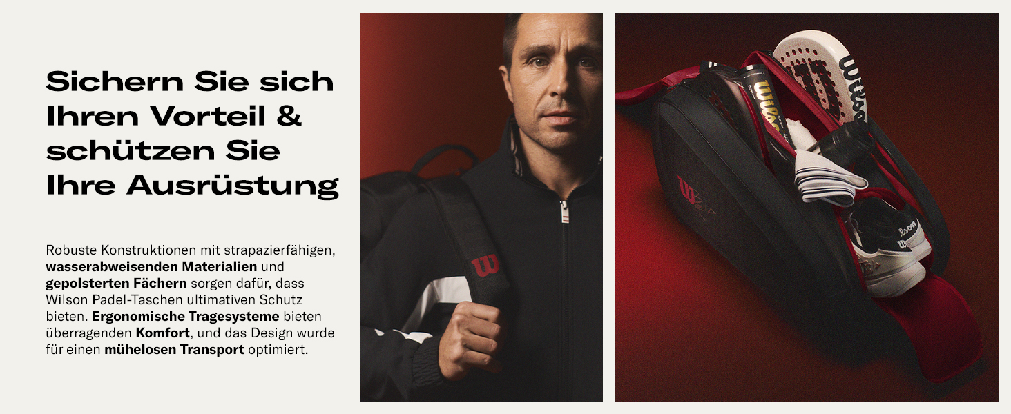 Ракетка для падел Wilson Optix V2 Lite (Біла) - Легка, для початківців, з скловолокном, 45.9x27.6x8.3 см