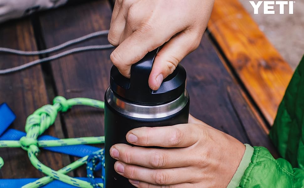 Термобутилка YETI Rambler 532 мл з кришкою HotShot, сталева, для гарячих напоїв