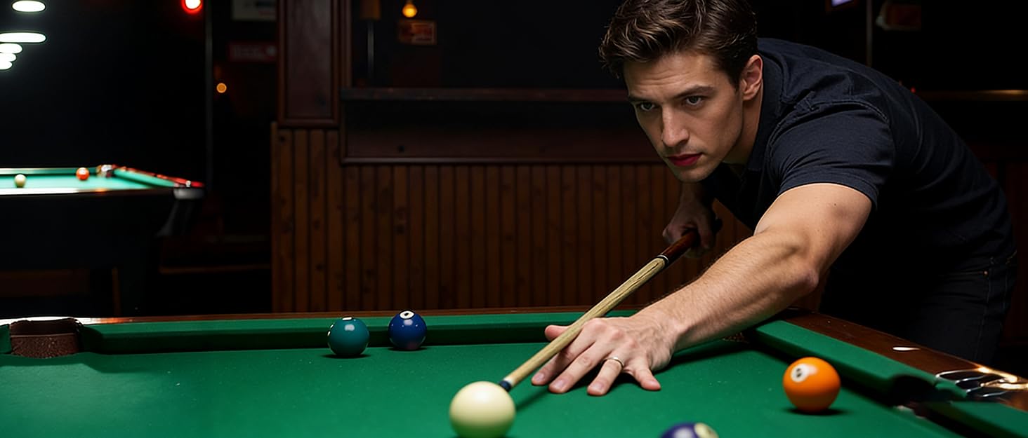 AKLOT Pool Queue: професійні кийки для більярдного столу з канадського клена, 58 дюймів, 18-21 oz, 2 шт.