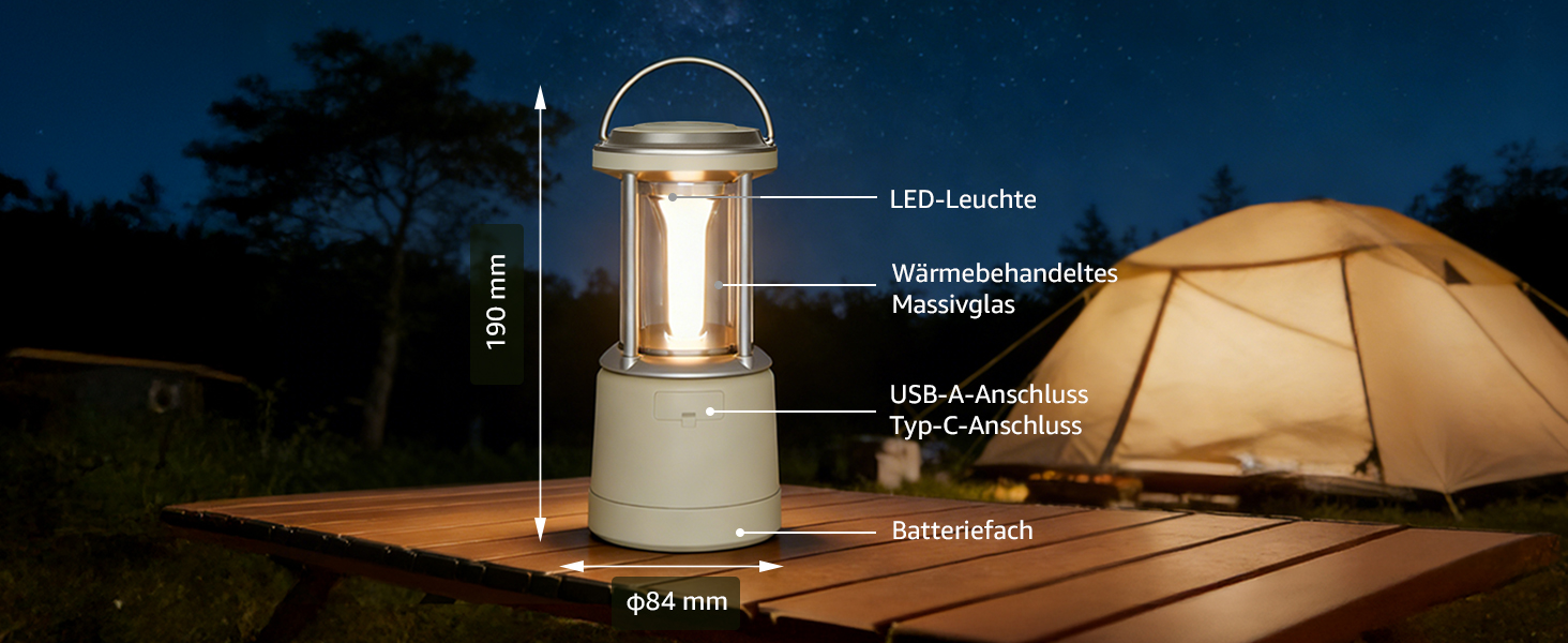 Ліхтар кемпінговий LED Lepro 2000 люмен, акумуляторний, водонепроникний IPX4, з функцією Power Bank, для походу та аварійного освітлення
