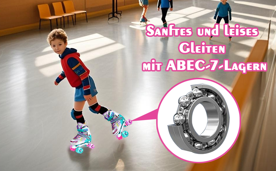 Дитячі ролики для дівчаток, регульовані, розмір 28-31 EU (S), для дому та вулиці