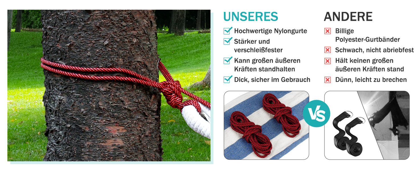 Гамак для відпочинку на відкритому повітрі: кемпінговий гамак з дерев'яною перекладиною, ременями та сумкою. Підходить для дому, балкону, тераси, саду, подорожей з рюкзаком. Колір: блакитний