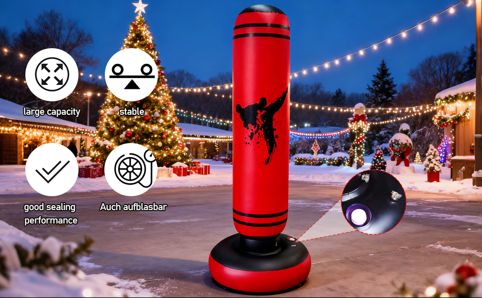 Дитячий боксерський мішок для ударів, 168 см, надувний, для карате, кікбоксингу, Taekwondo, MMA, подарунок для хлопчиків та дівчаток