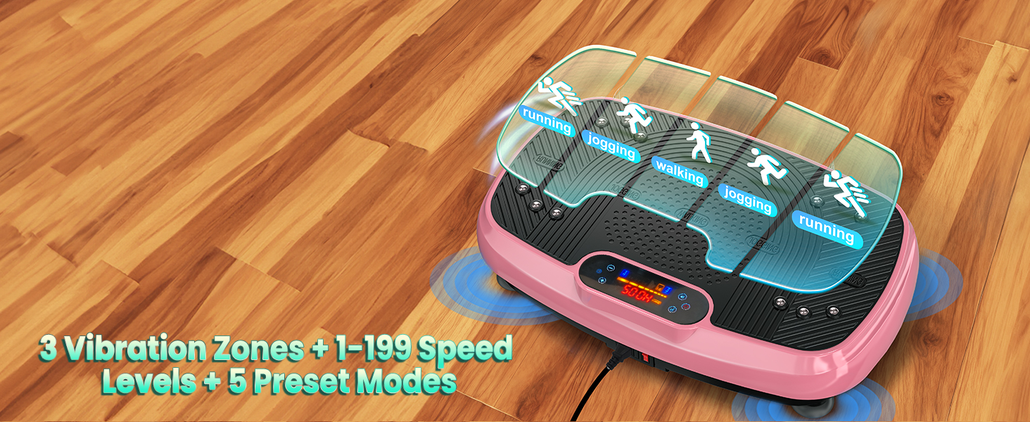 Віброплатформа для фітнесу з подвійними моторами, 160 кг, рожева. Для схуднення, тренування всього тіла та нарощування м'язів.