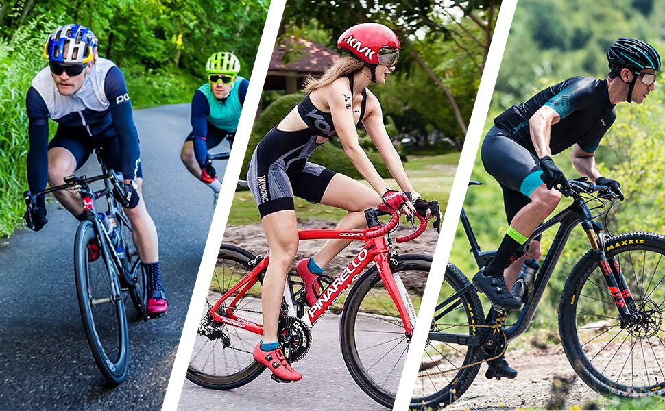 Велосипедні шкарпетки для чоловіків та жінок MTB, сумісні з педалями Look SPD/SPD-SL/Delta Lock, для Peloton, розмір 40 EU, білі