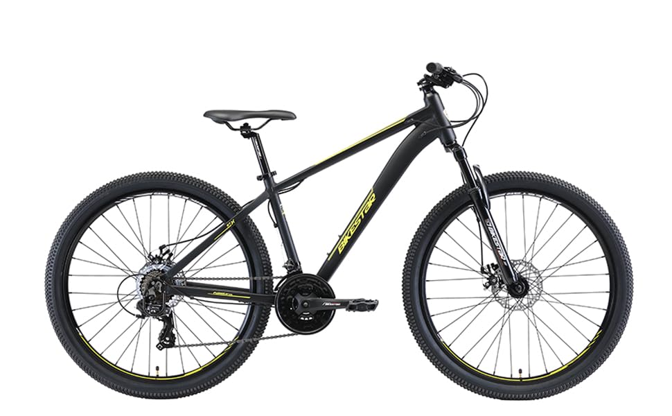 Алюмінієвий гірський велосипед BIKESTAR Hardtail Shimano 21 швидкісна передача, дискове гальмо 27,5 дюймові шини 14, 16, 18 дюймова рама Alu MTB СПРОБУЙТЕ БЕЗ РИЗИКУ 16-дюймовий кадр Синьо-зелений