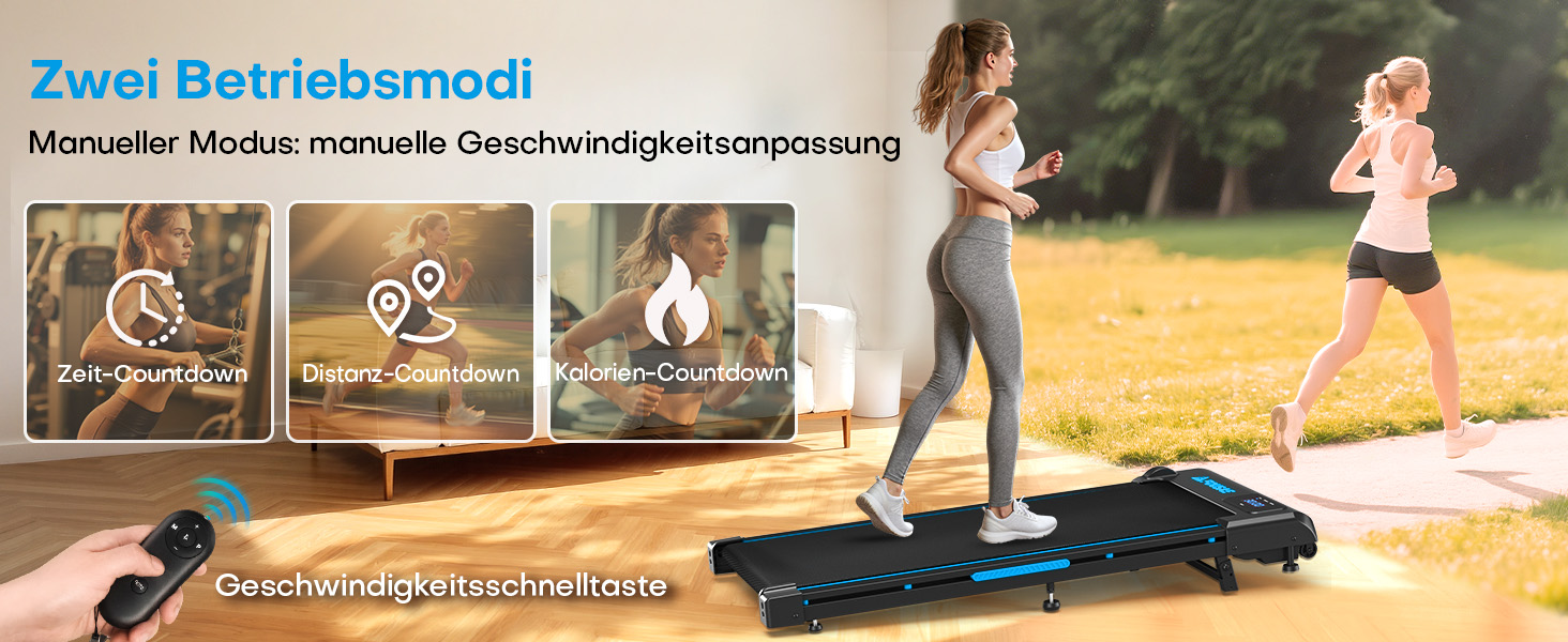 Walking Pad FOUSAE: Бігова доріжка для дому з регулюванням нахилу до 9%, потужність 2.5HP, LED-дисплей, керування з пульта та через додаток, подвійне амортизація, до 150 кг