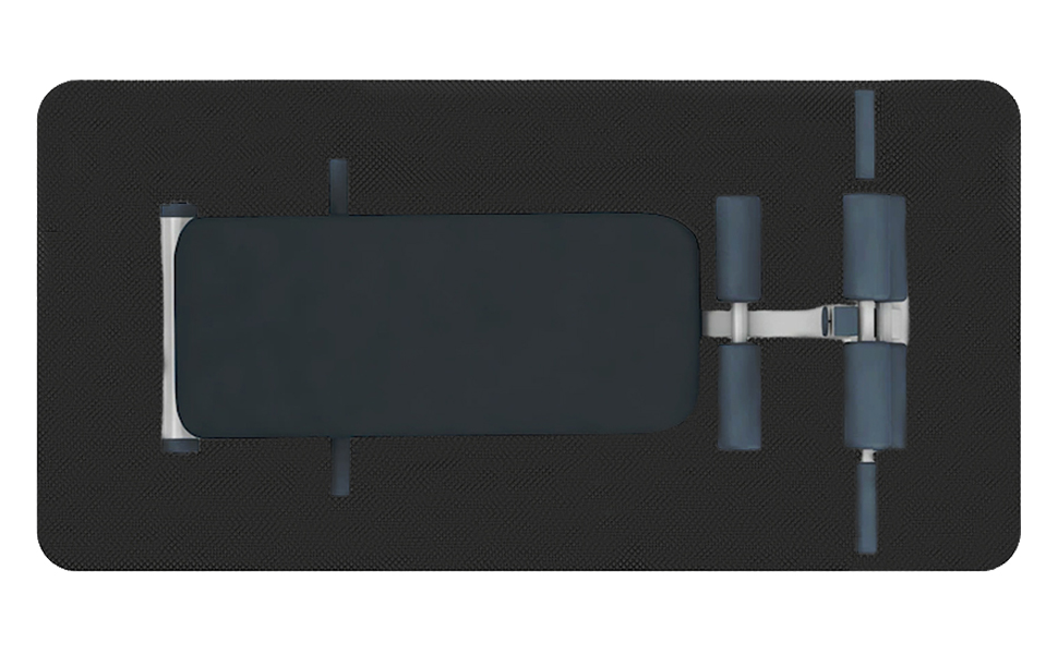 Захисний килимок під бігову доріжку та велотренажер, прогумований килим для фітнес-обладнання (120x60 см)