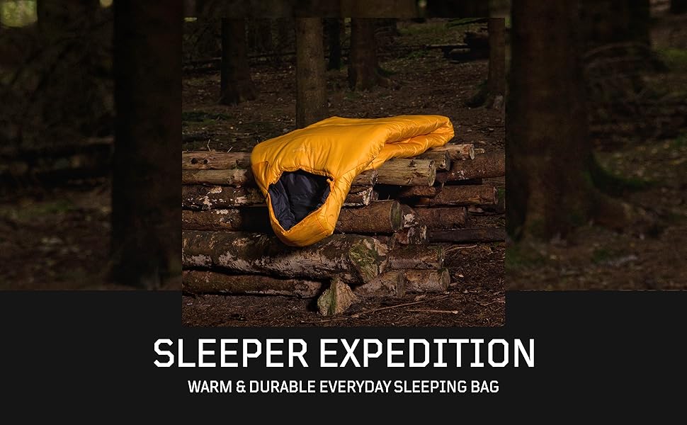 Спальний мішок Snugpak Sleeper Expedition WGTE (Бурштиновий, Лівий бічний блискавка) - екстремально теплий, силіконізований, для експедицій