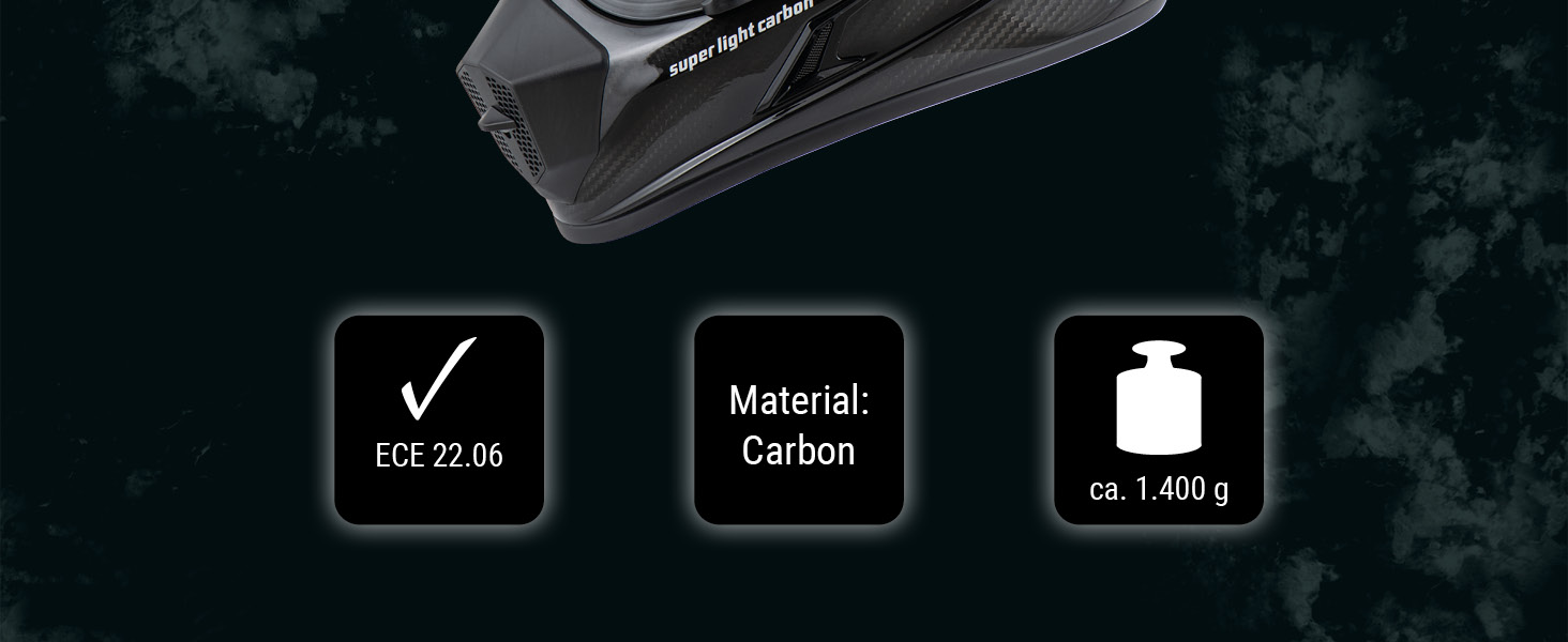 Мотошолом Enduro Carbon Evo, ECE сертифікований, ударостійкий, легкий, вентиляція, комфорт, карбон, чорний, XL